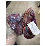 2 SKEINS YARN HAND DYED SOCK YARN