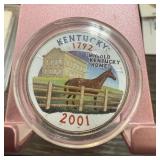 2001 KENTUCKY COLORIZED HALF DOLLAR