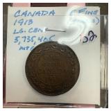 CANADA 1913 LARGE CENT