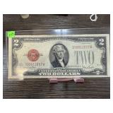 1928-G $2 RED SEAL CURRENCY NOTE HIGH GRADE