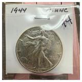 1944 WALKING LIBERTY SILVER HALF DOLLAR HIGH GD