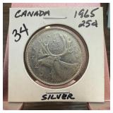 1965 CANADA SILVER QUARTER