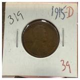 1915-D WHEAT PENNY CENT