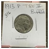 1913 TYPE II BUFFALO NICKEL