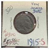 1915-S BUFFALO NICKEL RARE DATE