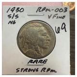 1930-S/S BUFFALO NICKEL RARE RPM-003