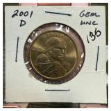 2001-D UNC SACAGAWEA DOLLAR