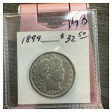 1899 BARBER SILVER QUARTER