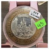 .999 SILVER BULLION EXCALIBUR GAMING TOKEN