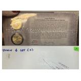 PAIR OF JAMES MADISON UNC DOLLARS
