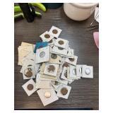 LOTOF 58 MIXED CARD BOARDED WHEAT PENNIES CENTS