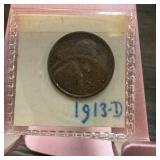 1913-D WHEAT PENNY CENT