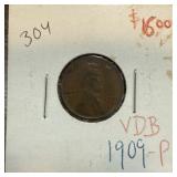 1909 VDB WHEAT PENNY CENT