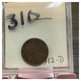 1912-D WHEAT PENNY CENT