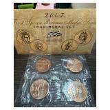 2007 4 MEDAL 1ST SPOUSE BRONZE SET