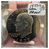 1977-S GEM PROOF IKE DOLLAR