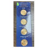 4  UNC PRESIDENTIAL DOLLARS COIN