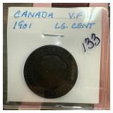 1901 CANADA LARGE CENT