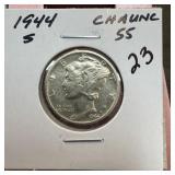 1944-S MERCURY SILVER DIME BETTER GRADE