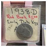 1938-D JEFFERSON NICKEL KEY DATE