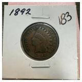 1892 INDIAN HEAD PENNY CENT
