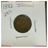 1882 INDIAN HEAD PENNY CENT