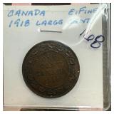 1918 LARGE CENT CANADA