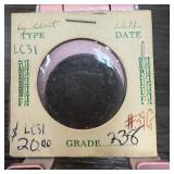 1831 LARGE CENT COIN