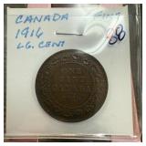 1916 CANADA LARGE CENT