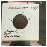1926-D WHEAT PENNY CENT SPLIT PLANCHET ERROR