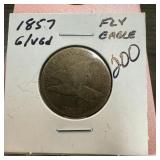 1857 FLYING EAGLE CENT