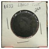 1832 LARGE CENT COIN
