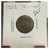 1859 INDIAN HEAD PENNY CENT