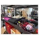 LARG LOT OF SKI RELATED CLOTHES / POLES & GOGGLES