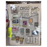 OHIO RELATED STAMPS SHEET PAGE