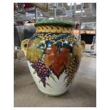 LEONCINI SAN GIMIGNANO HAND PAINTED VASE ITALY