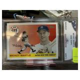 2006 TOPPS MICKEY MANTLE MINT 9 GRADED CARD