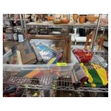 LOT OF RELIGIOUS ITEMS AND MISC SOCCER BALL+