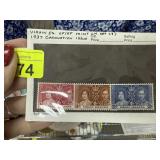 VIRGIN ISLANDS MINT LH SET 3 1937 CORONATION ISSUE