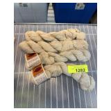 4 SKEINS YARN FOX FIBRE & COTTON
