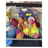 5 LARGE SKEINS OF YARN NOT SURE MATERIAL
