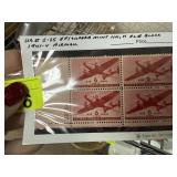 C25 MINT NH PL# BLOCK 1941 AIRMAIL STAMP