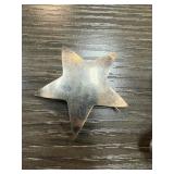 STERLING SILVER STAR BROOCH
