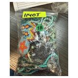 BAG OF MIXED JEWELRY BEADED NECKLACES