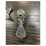 STERLING SILVER SPOON ANGEL BROOCH