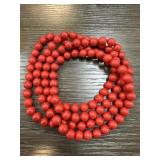 LARGE RED BEAD NECKLACES
