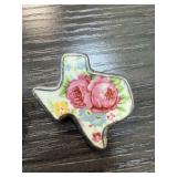 HAND MADE CHINA TEXAS THEME BROOCH / PIN