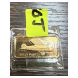 1 OZ .999 SILVER BULLION BAR WILEY POST