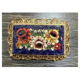 VINTAGE ITALIAN MOSAIC BROOCH PIN
