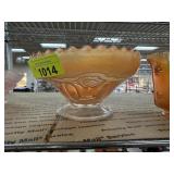 CARNIVAL GLASS DUGAN DOUBLE STEM ROSE MARIGOLD